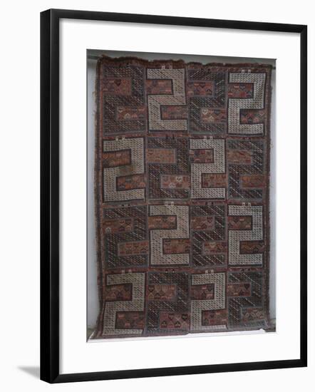 Rugs and Carpets: Azerbaijan - Woollen Kilim Carpet-null-Framed Giclee Print