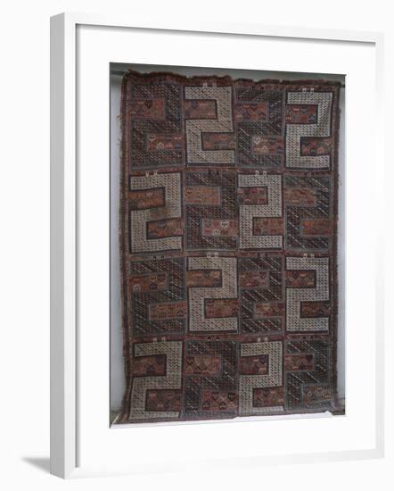 Rugs and Carpets: Azerbaijan - Woollen Kilim Carpet-null-Framed Giclee Print