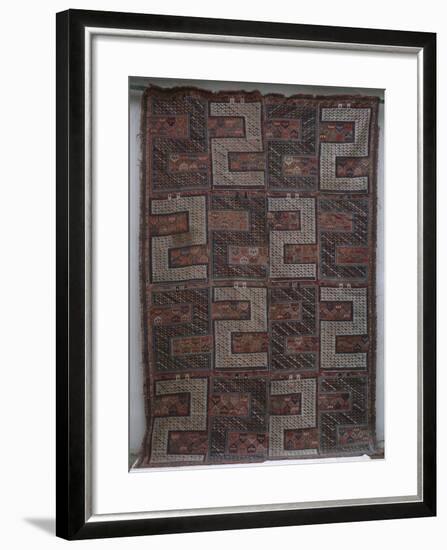 Rugs and Carpets: Azerbaijan - Woollen Kilim Carpet-null-Framed Giclee Print