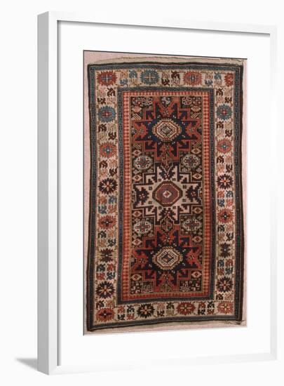 Rugs and Carpets: Caucasus Region, Lesgi Carpet-null-Framed Giclee Print