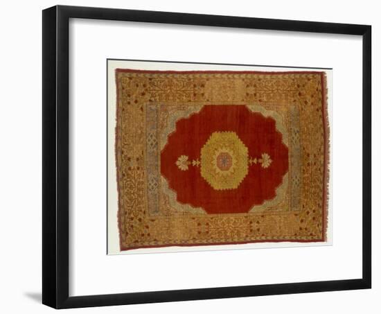 Rugs and Carpets: Turkey - Kula Medallion Carpet-null-Framed Giclee Print