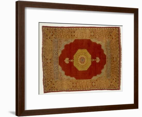 Rugs and Carpets: Turkey - Kula Medallion Carpet-null-Framed Giclee Print