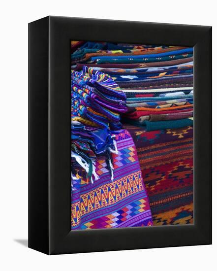 Rugs for Sale in Market, San Miguel De Allende, Mexico-Nancy Rotenberg-Framed Premier Image Canvas