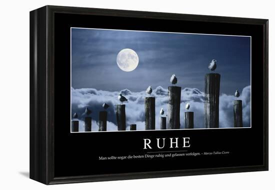 Ruhe: Motivationsposter Mit Inspirierendem Zitat-null-Framed Premier Image Canvas