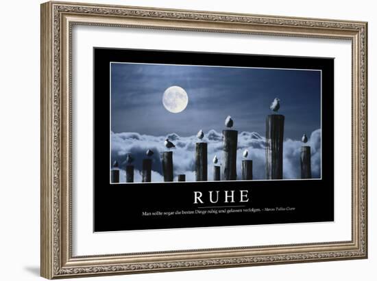 Ruhe: Motivationsposter Mit Inspirierendem Zitat-null-Framed Premium Photographic Print