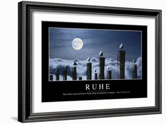 Ruhe: Motivationsposter Mit Inspirierendem Zitat-null-Framed Premium Photographic Print