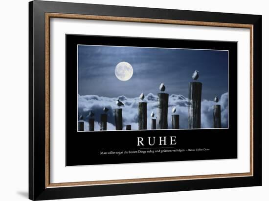 Ruhe: Motivationsposter Mit Inspirierendem Zitat-null-Framed Photographic Print