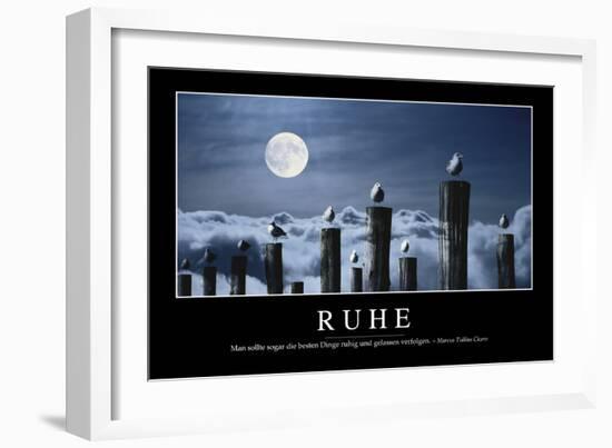 Ruhe: Motivationsposter Mit Inspirierendem Zitat-null-Framed Photographic Print