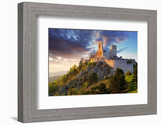Ruin of Castle Cachtice - Slovakia-TTstudio-Framed Photographic Print