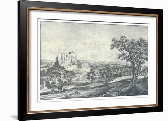 Ruin of the Castle Liechtenstein-Johann Christian Brand-Framed Collectable Print