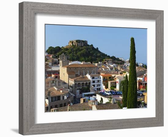 Ruined Castle Above Old Town, Begur, Costa Brava, Catalonia, Spain, Europe-Stuart Black-Framed Photographic Print