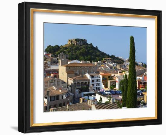 Ruined Castle Above Old Town, Begur, Costa Brava, Catalonia, Spain, Europe-Stuart Black-Framed Photographic Print