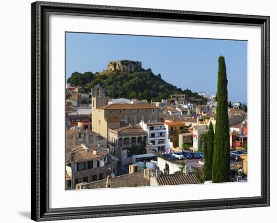 Ruined Castle Above Old Town, Begur, Costa Brava, Catalonia, Spain, Europe-Stuart Black-Framed Photographic Print