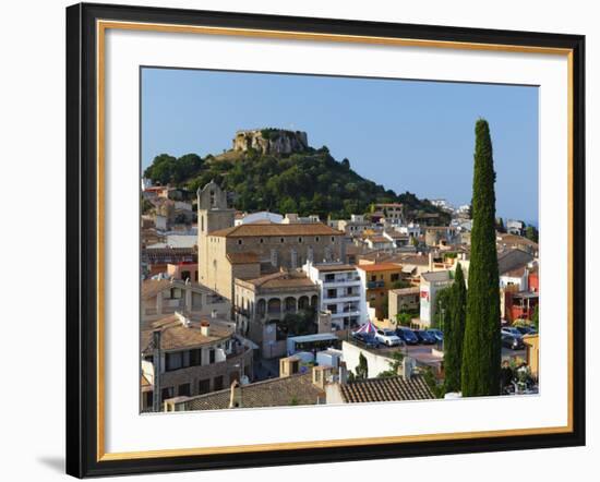 Ruined Castle Above Old Town, Begur, Costa Brava, Catalonia, Spain, Europe-Stuart Black-Framed Photographic Print