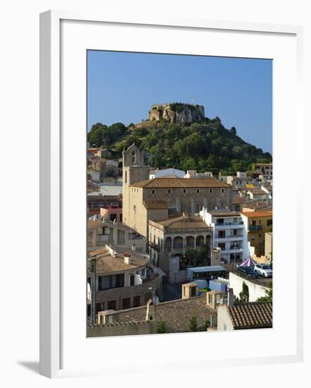 Ruined Castle Above Old Town, Begur, Costa Brava, Catalonia, Spain, Europe-Stuart Black-Framed Photographic Print