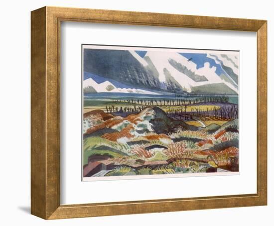 Ruined Country, Vimy, British Artists at the Front, Continuation of the Western Front, Nash, 1918-Paul Nash-Framed Giclee Print