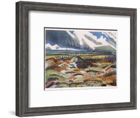 Ruined Country, Vimy, British Artists at the Front, Continuation of the Western Front, Nash, 1918-Paul Nash-Framed Giclee Print