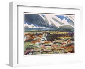 Ruined Country, Vimy, British Artists at the Front, Continuation of the Western Front, Nash, 1918-Paul Nash-Framed Giclee Print