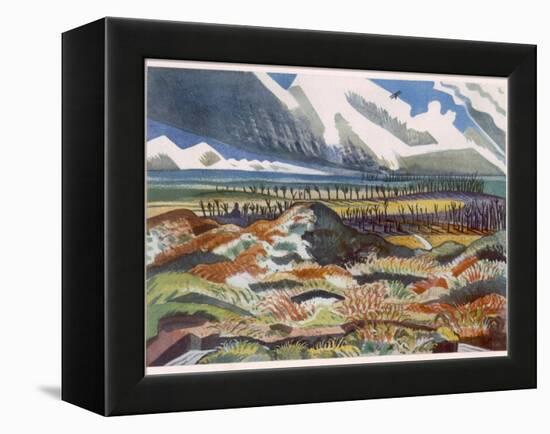 Ruined Country, Vimy, British Artists at the Front, Continuation of the Western Front, Nash, 1918-Paul Nash-Framed Premier Image Canvas