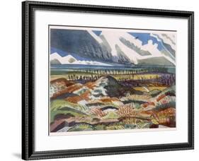 Ruined Country, Vimy, British Artists at the Front, Continuation of the Western Front, Nash, 1918-Paul Nash-Framed Giclee Print