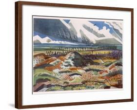 Ruined Country, Vimy, British Artists at the Front, Continuation of the Western Front, Nash, 1918-Paul Nash-Framed Giclee Print