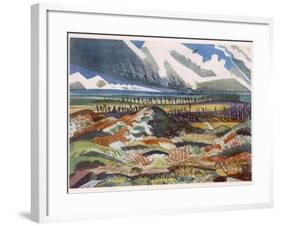 Ruined Country, Vimy, British Artists at the Front, Continuation of the Western Front, Nash, 1918-Paul Nash-Framed Giclee Print