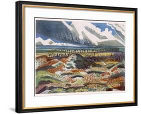 Ruined Country, Vimy, British Artists at the Front, Continuation of the Western Front, Nash, 1918-Paul Nash-Framed Giclee Print