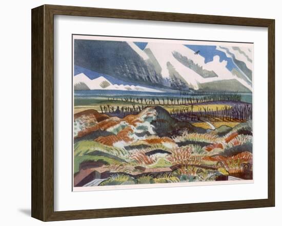 Ruined Country, Vimy, British Artists at the Front, Continuation of the Western Front, Nash, 1918-Paul Nash-Framed Giclee Print