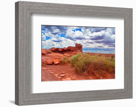 Ruined Dwellings at Wupatki-null-Framed Premium Giclee Print