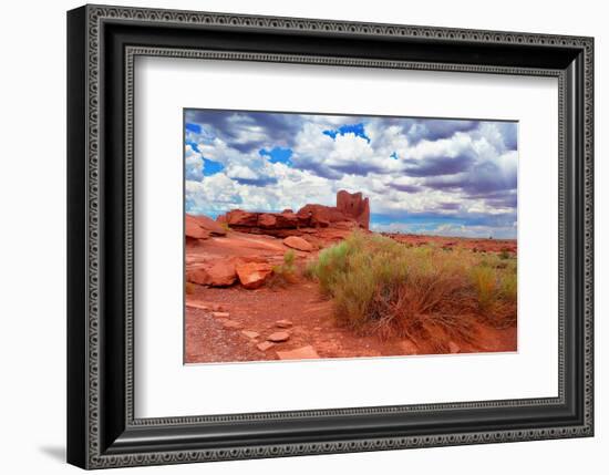 Ruined Dwellings at Wupatki-null-Framed Premium Giclee Print