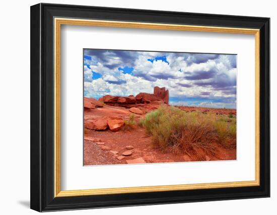 Ruined Dwellings at Wupatki-null-Framed Premium Giclee Print