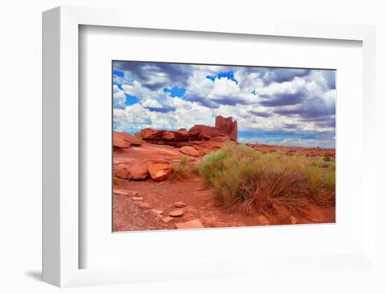 Ruined Dwellings at Wupatki-null-Framed Premium Giclee Print