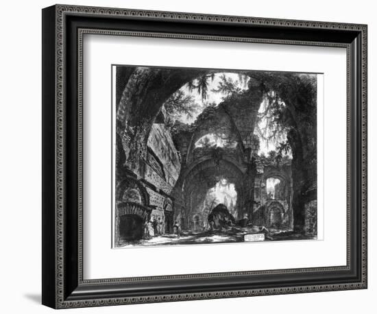 Ruined Gallery of the Villa Adriana at Tivoli-Giovanni Battista Piranesi-Framed Giclee Print