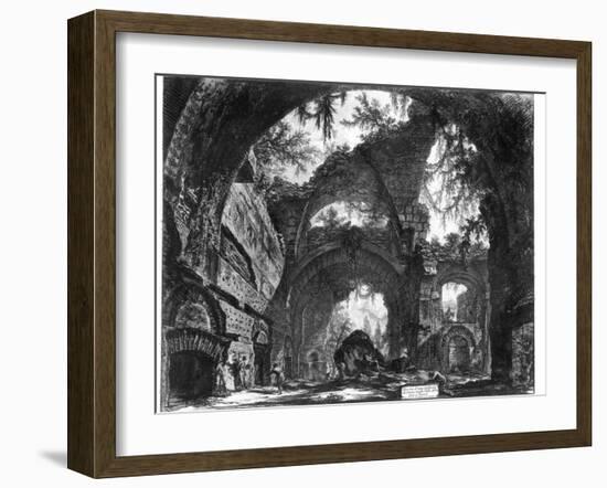 Ruined Gallery of the Villa Adriana at Tivoli-Giovanni Battista Piranesi-Framed Giclee Print