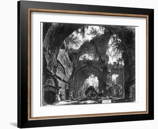 Ruined Gallery of the Villa Adriana at Tivoli-Giovanni Battista Piranesi-Framed Giclee Print