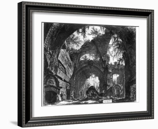 Ruined Gallery of the Villa Adriana at Tivoli-Giovanni Battista Piranesi-Framed Giclee Print