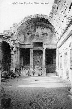 Temple Ruin Interior Background