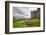 Ruined Medieval Castle Landscape with Dramatic Sky-Veneratio-Framed Photographic Print