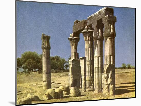 Ruined temple at Medamut, Egypt-English Photographer-Mounted Giclee Print