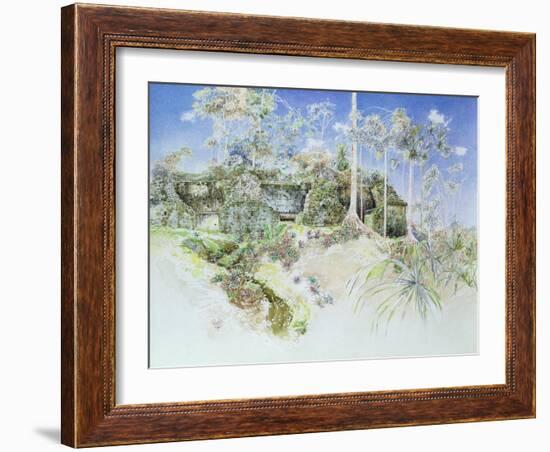 Ruined Temple, Tikal, Guatemala, 1984-James Reeve-Framed Giclee Print