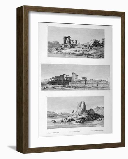 Ruined Temples at Philae, Egypt, 1802-Vivant Denon-Framed Giclee Print