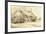 Ruined Thatched Cottage Overgrown with Bushes (Pen and Ink and Wash on Paper)-Rembrandt van Rijn-Framed Giclee Print