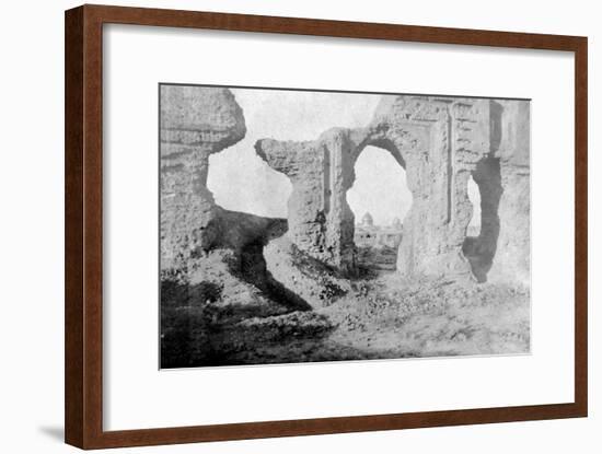 Ruined Walls of the Enchanted Garden, Just Outside Samarra City, Iraq, 1917-1919-null-Framed Giclee Print
