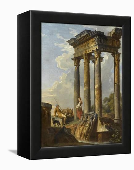 Ruines antiques-Giovanni Paolo Pannini-Framed Premier Image Canvas