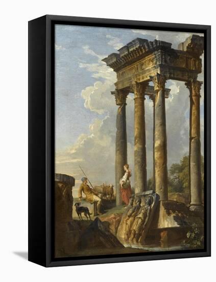 Ruines antiques-Giovanni Paolo Pannini-Framed Premier Image Canvas