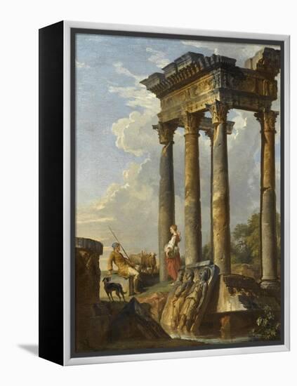 Ruines antiques-Giovanni Paolo Pannini-Framed Premier Image Canvas