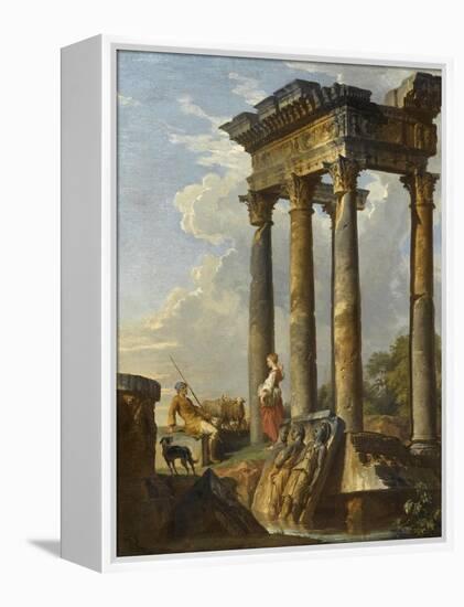 Ruines antiques-Giovanni Paolo Pannini-Framed Premier Image Canvas