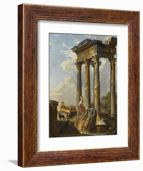 Ruines antiques-Giovanni Paolo Pannini-Framed Giclee Print