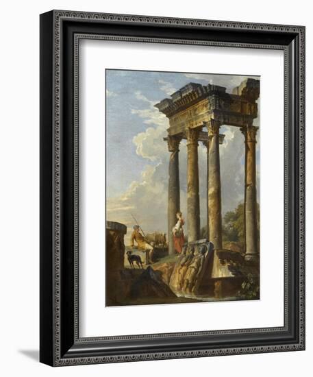 Ruines antiques-Giovanni Paolo Pannini-Framed Giclee Print