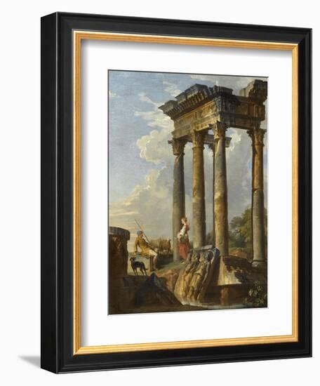 Ruines antiques-Giovanni Paolo Pannini-Framed Giclee Print